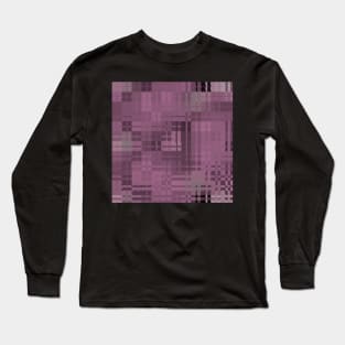 Abstract Squares Baby Pink Pattern Long Sleeve T-Shirt